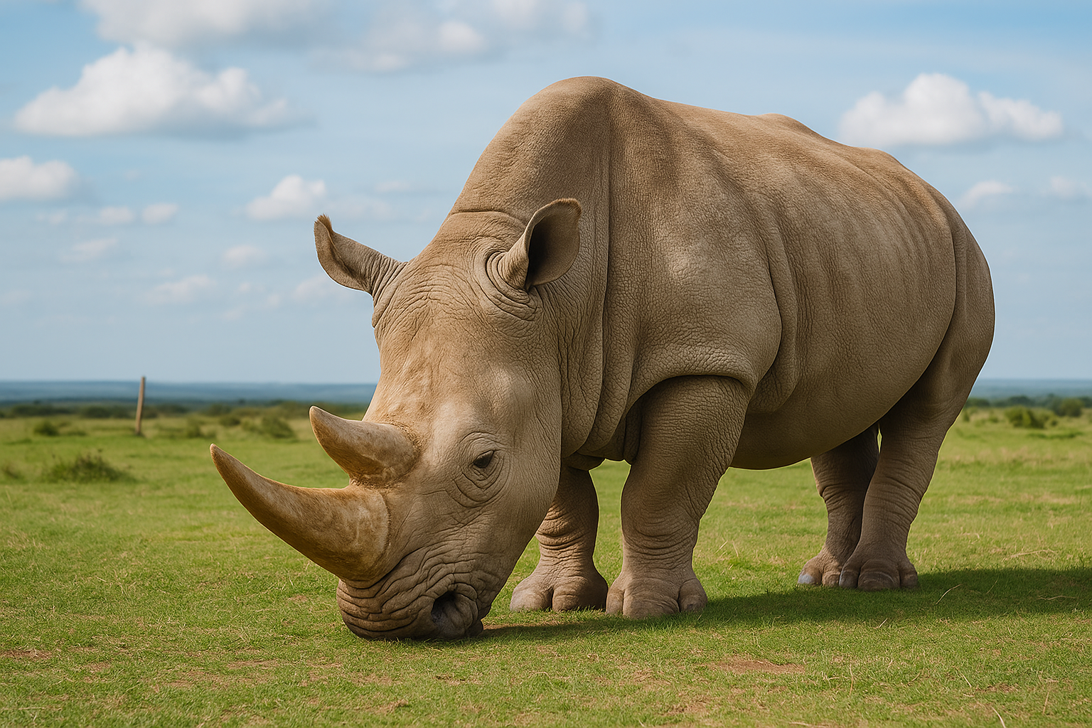 Imagem de destaque para o artigo Clonagem: A Última Esperança do Rinoceronte-Branco-do-Norte
