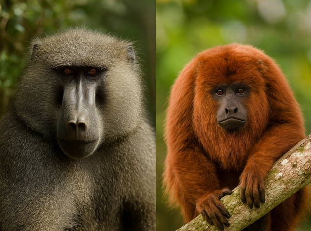 Imagem de destaque para o artigo Macacos do Velho Mundo e do Novo Mundo: Quais são as diferenças?